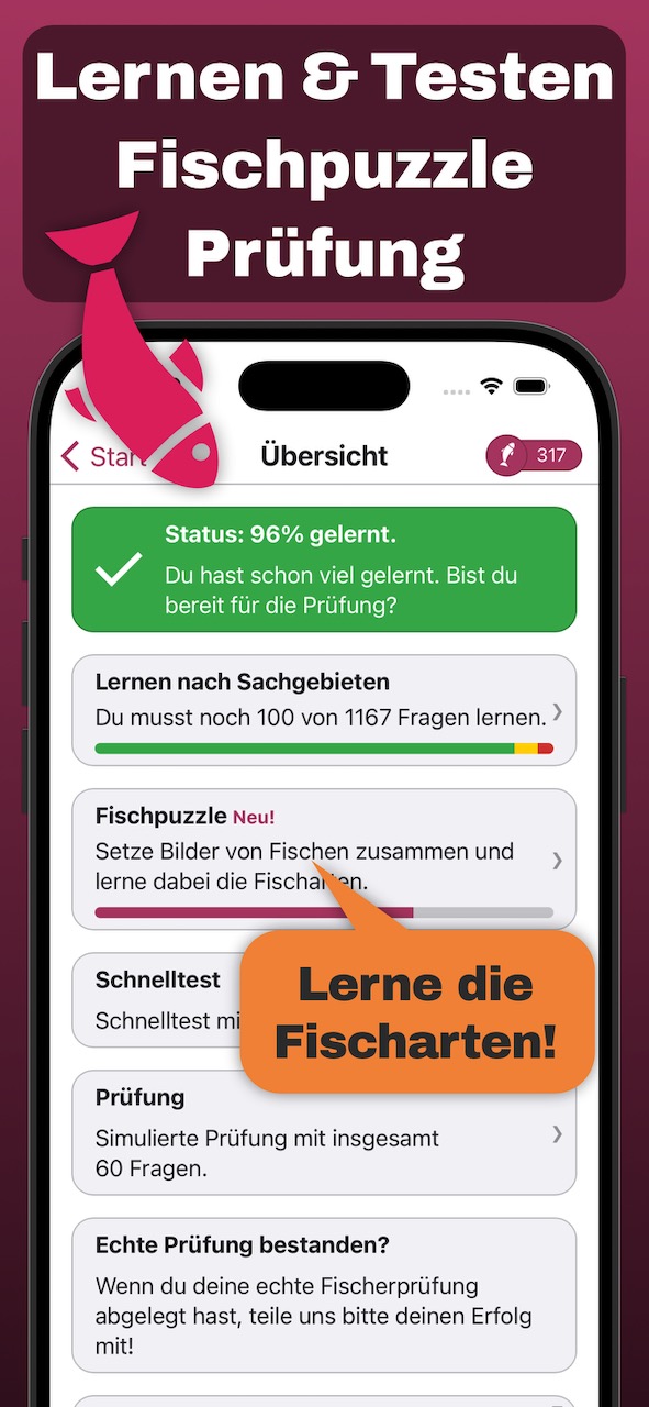 Werbebild mit der Hauptansicht der App