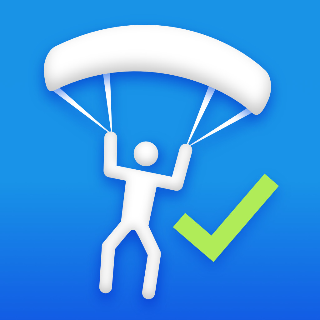 Icon der Lern-App Fallschirmsprung Lernfragen
